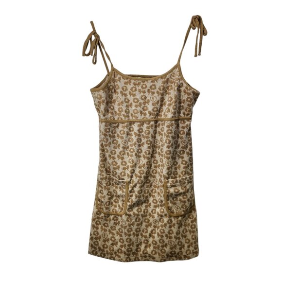 Teddy Fresh Boardwalk Terry Dress Womens Floral Print Size‎ L Terrycloth - Picture 7 of 7